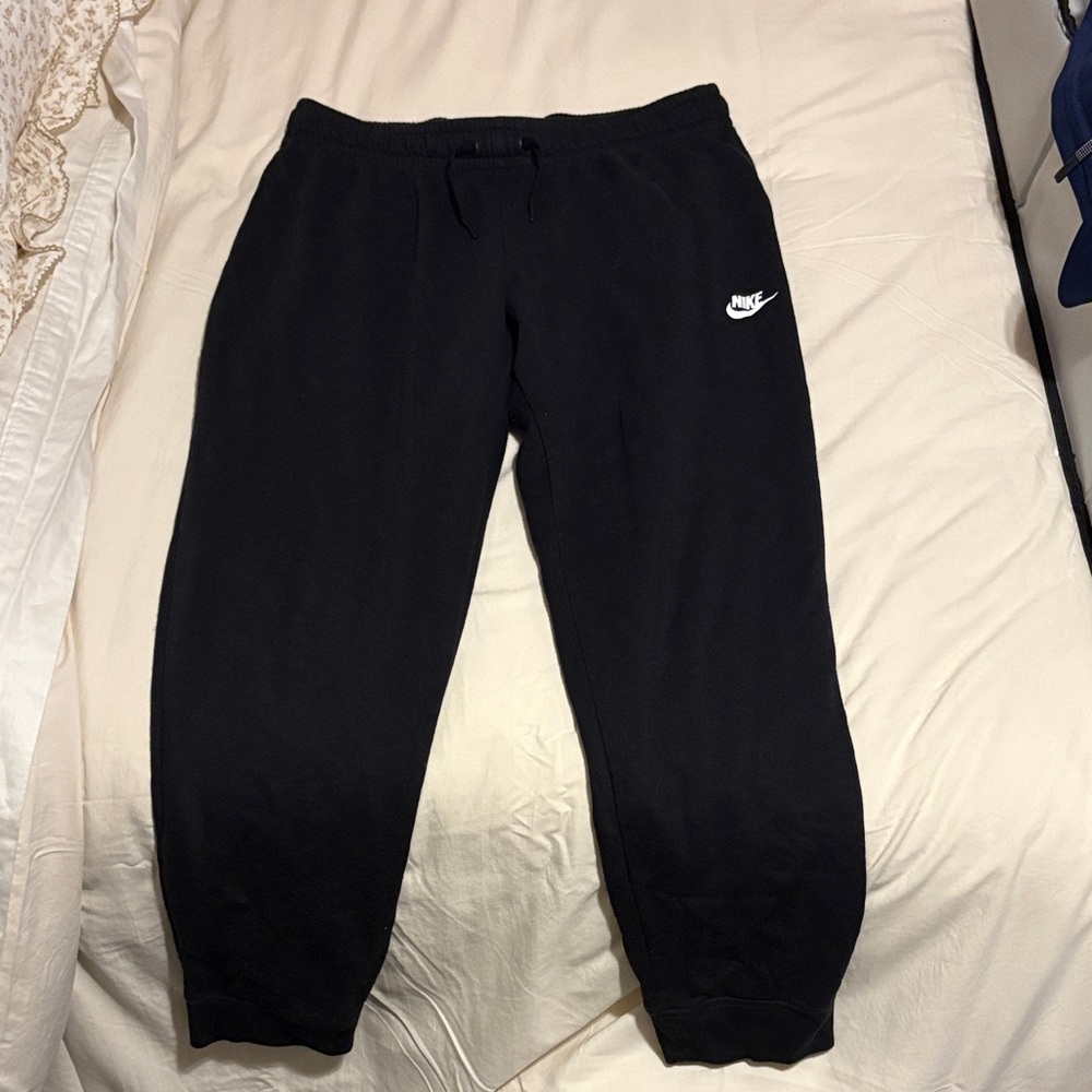 Nike Black Joggers with White Logo